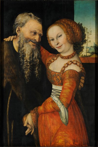 An Ill-Matched Pair by Lucas Cranach the Elder